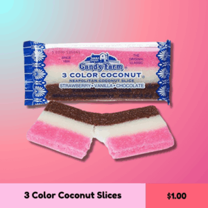 3 Color Coconut slices