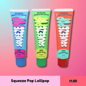 Squeeze pop lollipop